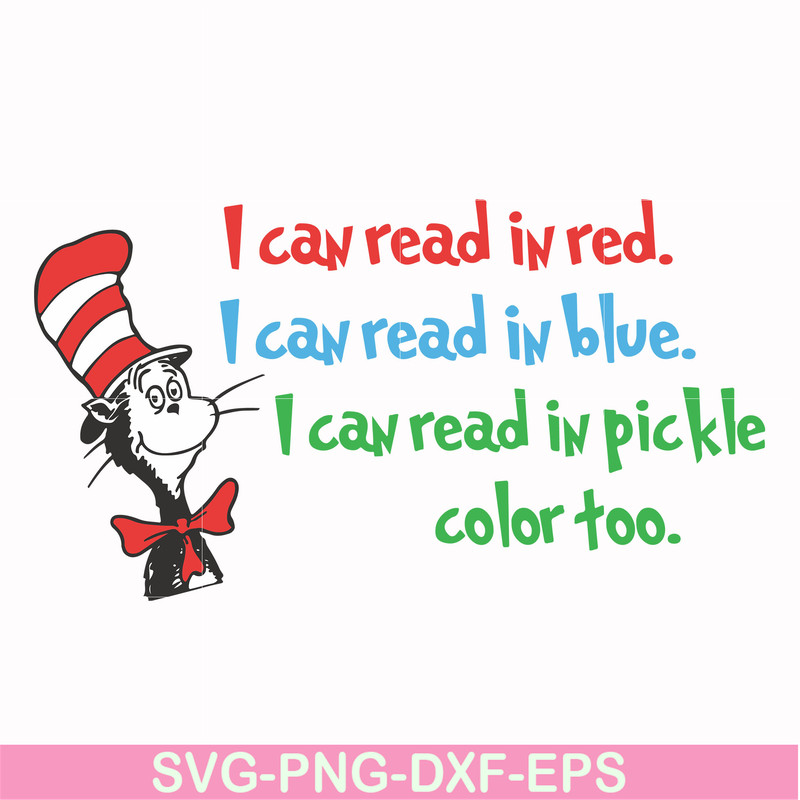 DR00056-I can read in red I can read in blue I can read in pickle color too svg, png, dxf, eps file DR00056.jpg