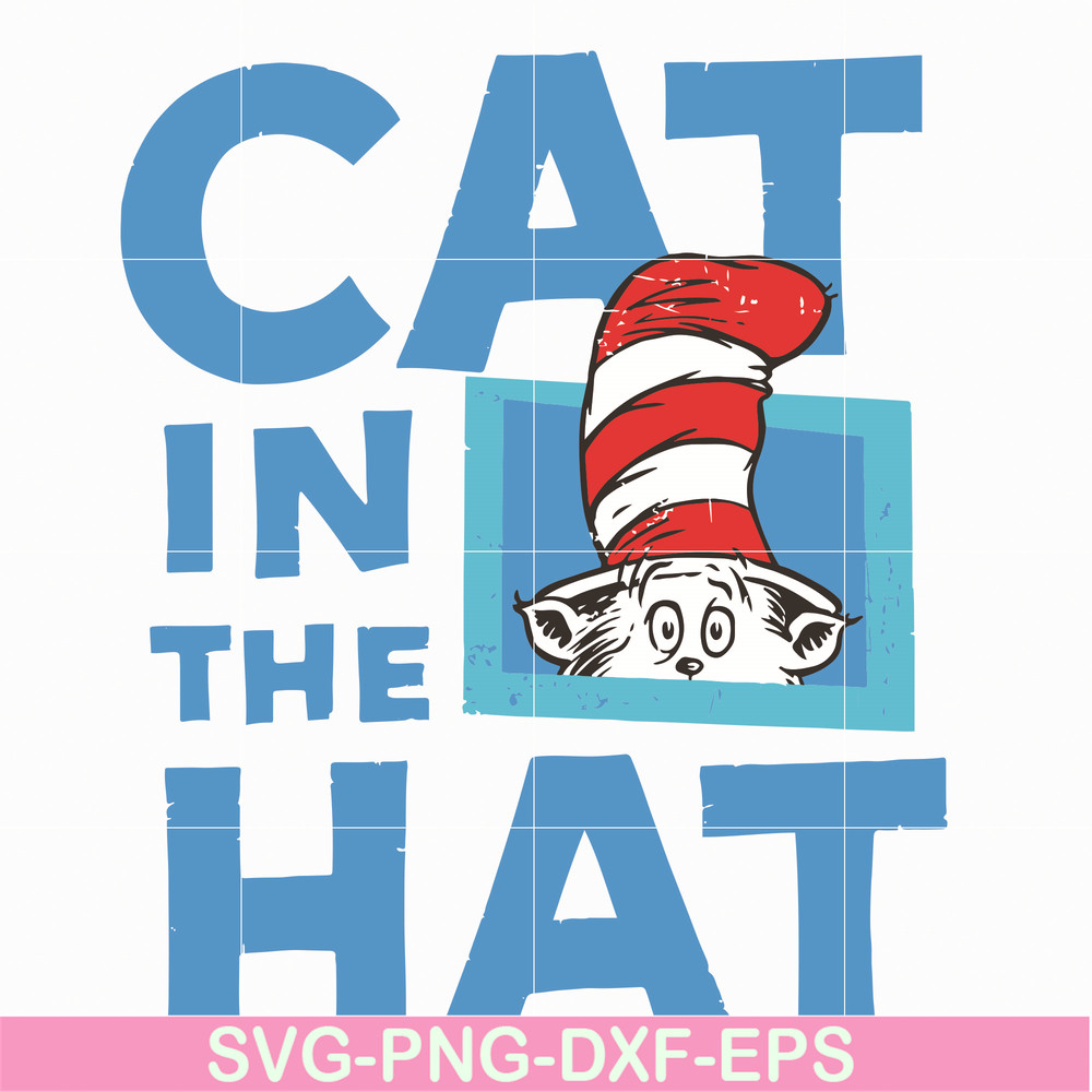 DR05012127-The Cat in the Hat , dr svg, png, dxf, eps file DR05012127.jpg