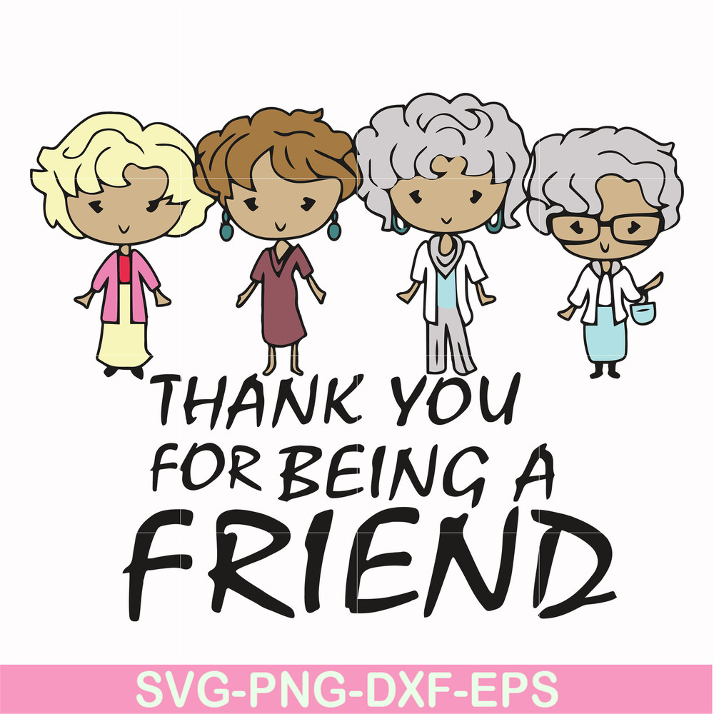 FN0001001-Thank you for being a friend svg, png, dxf, eps file FN0001001.jpg
