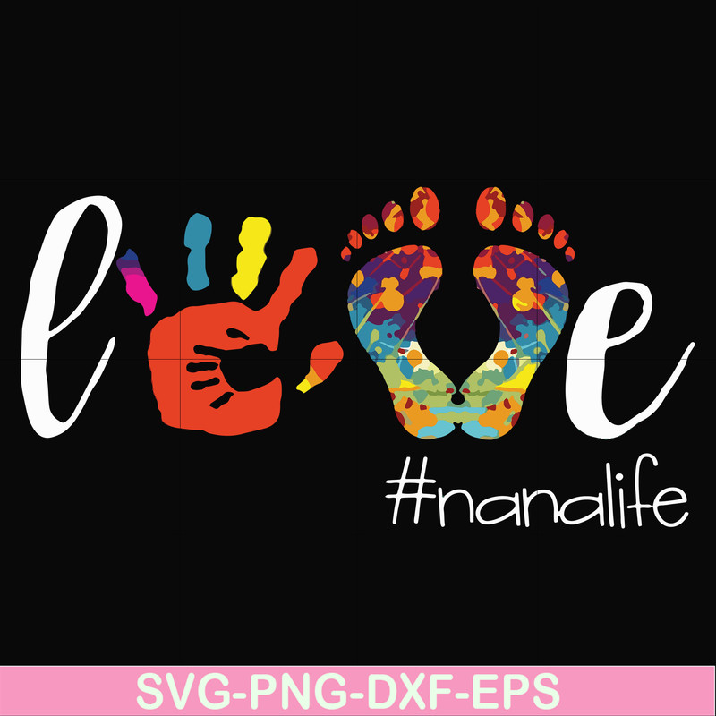 FN000105-Love #nanalife svg, png, dxf, eps file FN000105.jpg