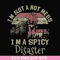 FN000129-I'm not a hot mess I'm a spicy disaster svg, png, dxf, eps file FN000129.jpg