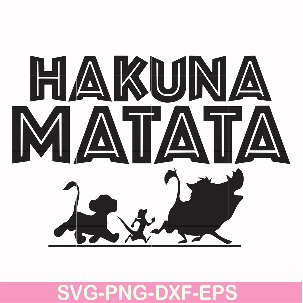 FN000157-Hakuna Matata svg, png, dxf, eps file FN000157.jpg