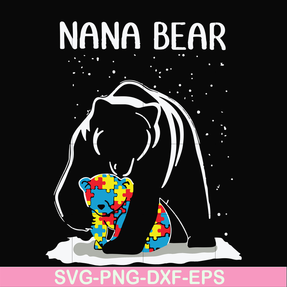 FN000175-Nana bear svg, png, dxf, eps file FN000175.jpg