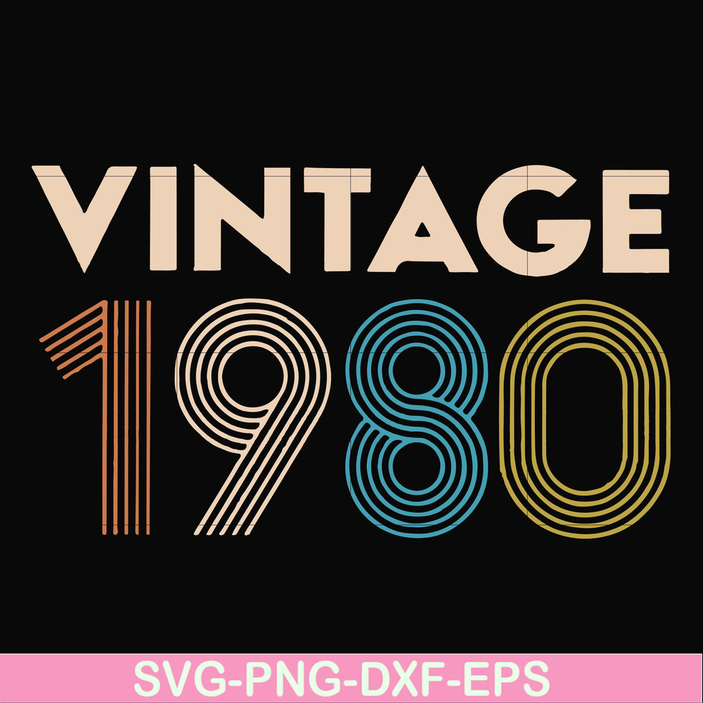 FN000283-Vintage 1980 svg, png, dxf, eps file FN000283.jpg