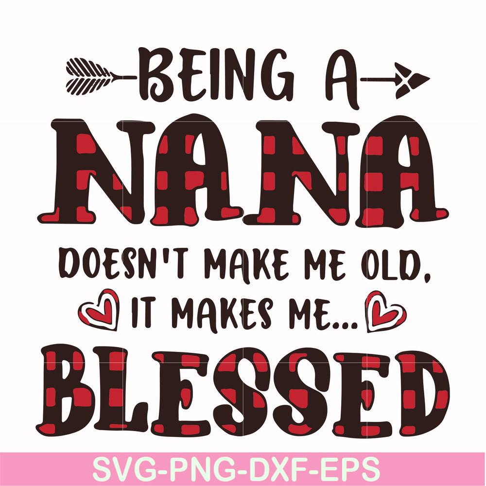 FN000437-Being a Nana doesn't make me old it make me blessed svg, png, dxf, eps file FN000437.jpg