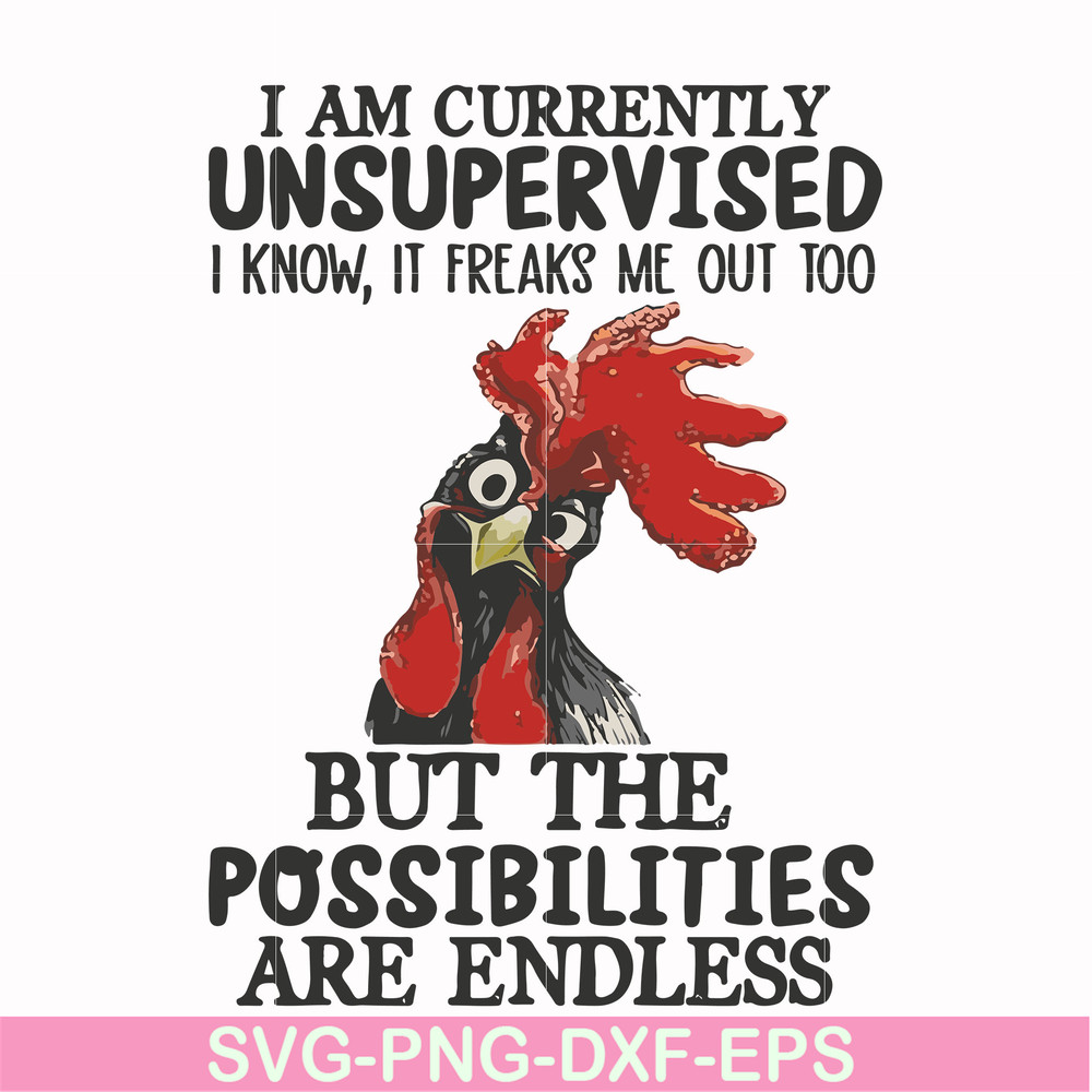 FN00047-I am currently unsupervised I know it freaks me out too but the possibilities are endless svg, png, dxf, eps file FN00047.jpg