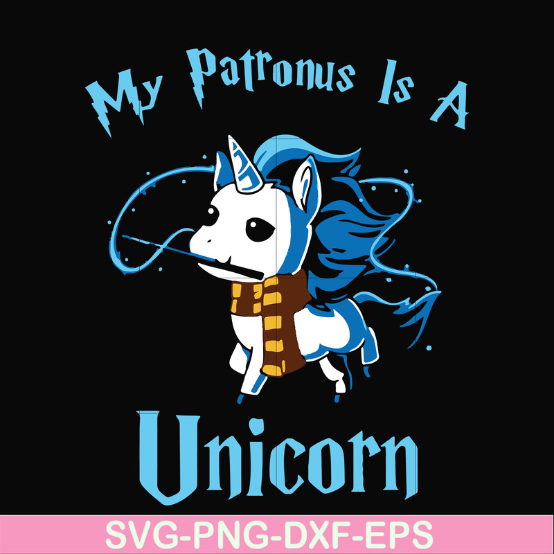 FN000571-My patronus is a Unicorn svg, png, dxf, eps file FN000571.jpg