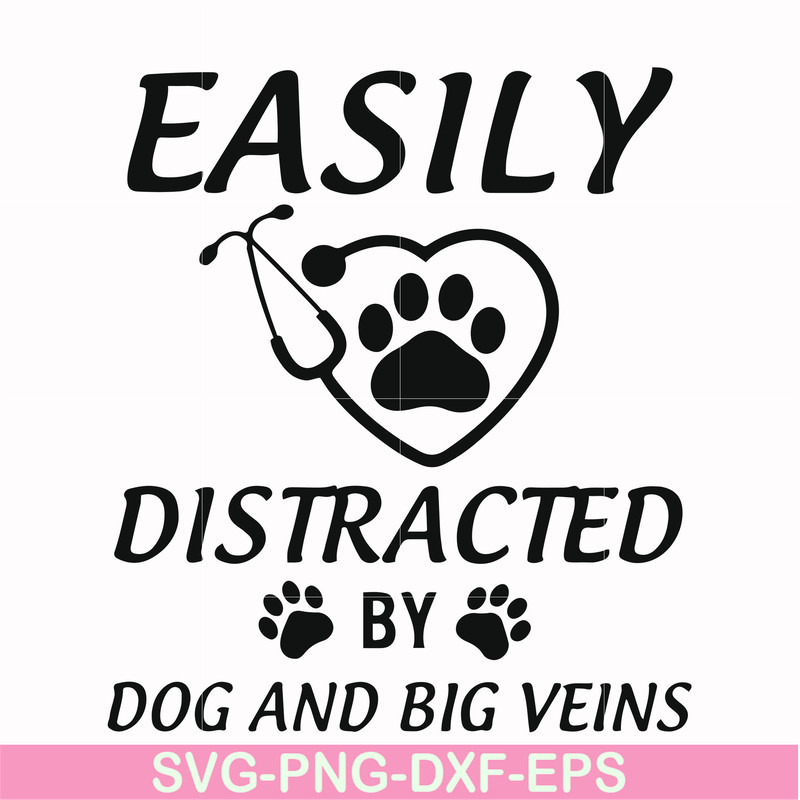 FN000958-Easily distracted by dog and big veins svg, png, dxf, eps file FN000958.jpg