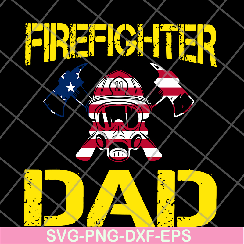 FTD03062115-Firefighter Dad US flag svg, png, dxf, eps digital file FTD03062115.jpg