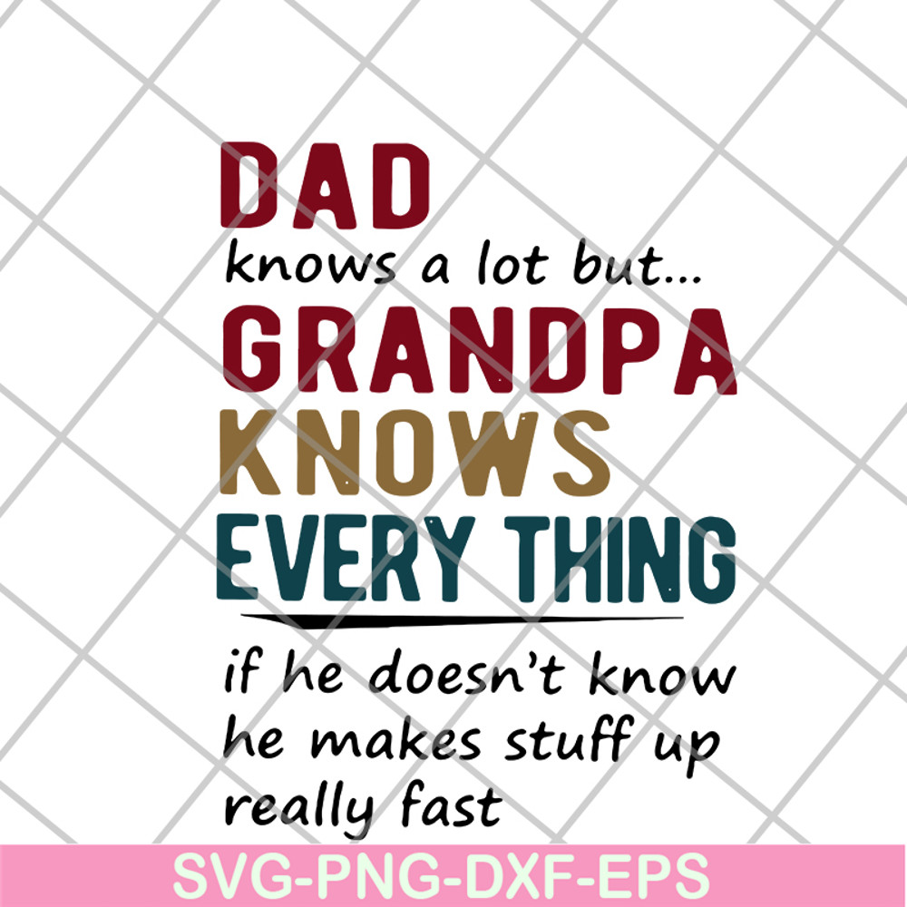 FTD05062104-Dad knows a lot but grandpa knows every thing svg, png, dxf, eps digital file FTD05062104.jpg