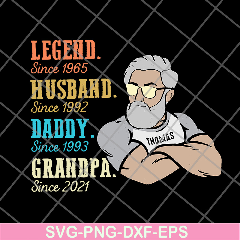 FTD07062108- Legend Husband Daddy Grandpa Since svg, png, dxf, eps digital file FTD07062108.jpg