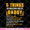 FTD09062116-5 Things You Should Know About My Daddy Father’s Day svg, png, dxf, eps digital file FTD09062116.jpg
