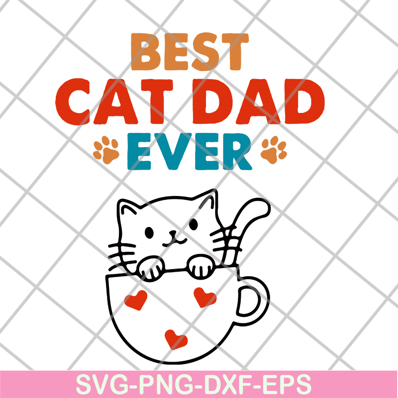 FTD10062119-Cats Best Cat Dad svg, png, dxf, eps digital file FTD10062119.jpg