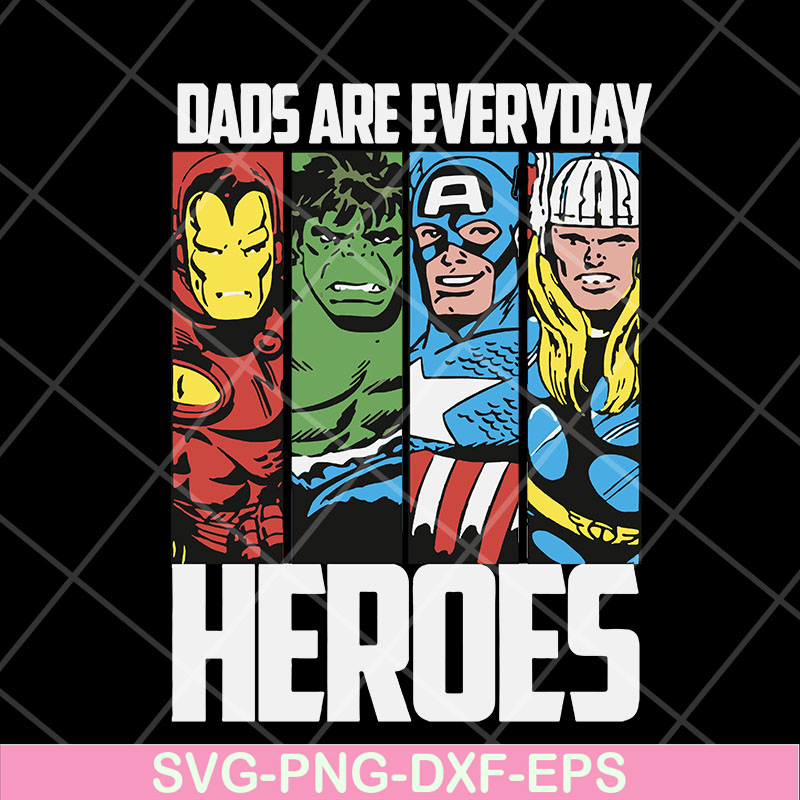 FTD29042102-Dad are everyday heroes svg, Fathers day svg, png, dxf, eps digital file FTD29042102.jpg