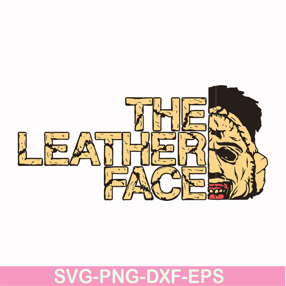 HLW0172-The leather face svg, png, dxf, eps digital file HLW0172.jpg