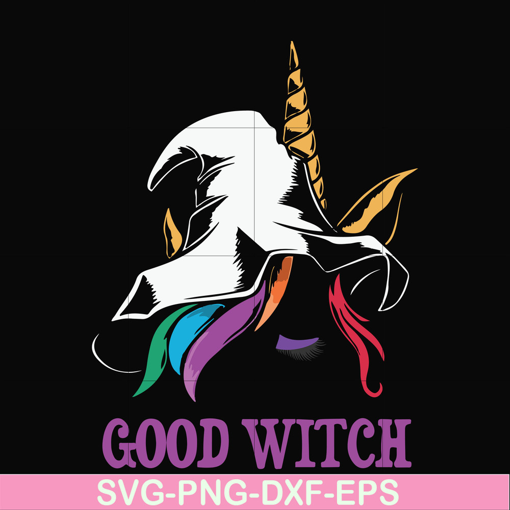 HLW1707208-Halloween Trick or Treat Unicorn Good Witch svg, png, dxf, eps digital file HLW1707208.jpg