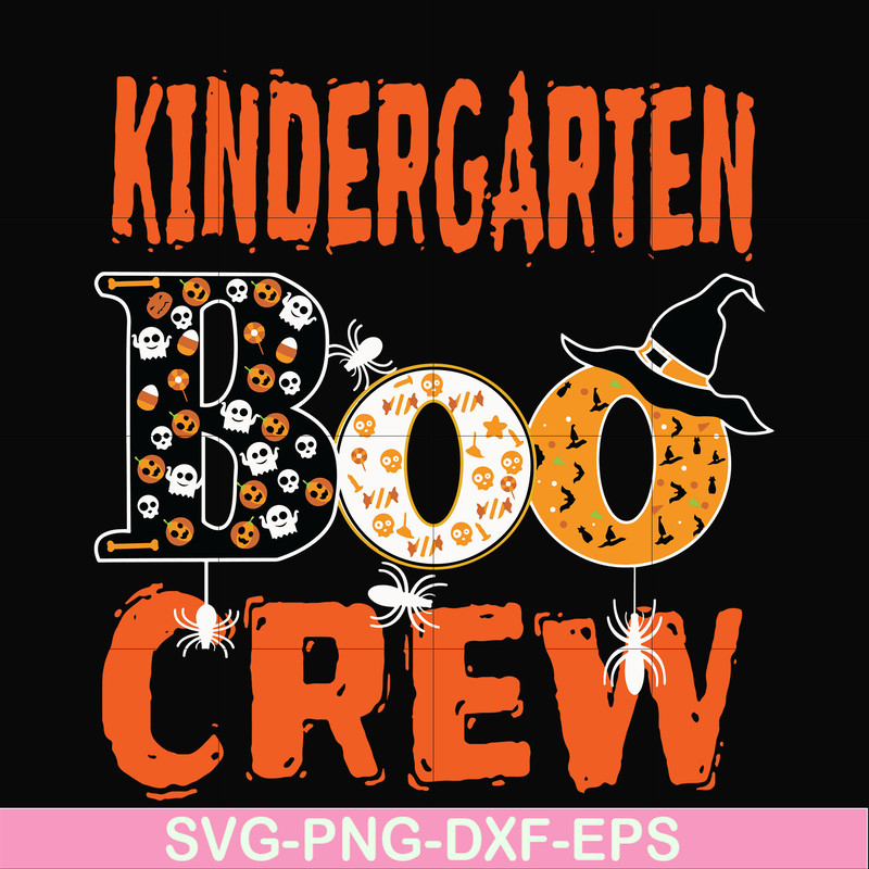 HLW2007208-Kindergarten boo crew svg, halloween svg, png, dxf, eps digital file HLW2007208.jpg