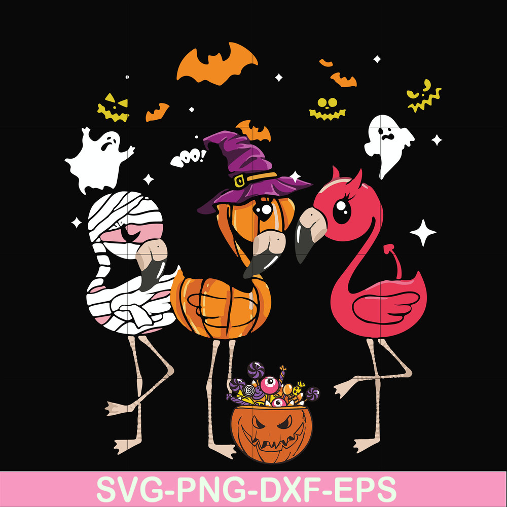 HLW21072013-Flamingo halloween svg, png, dxf, eps digital file HLW2107213.jpg
