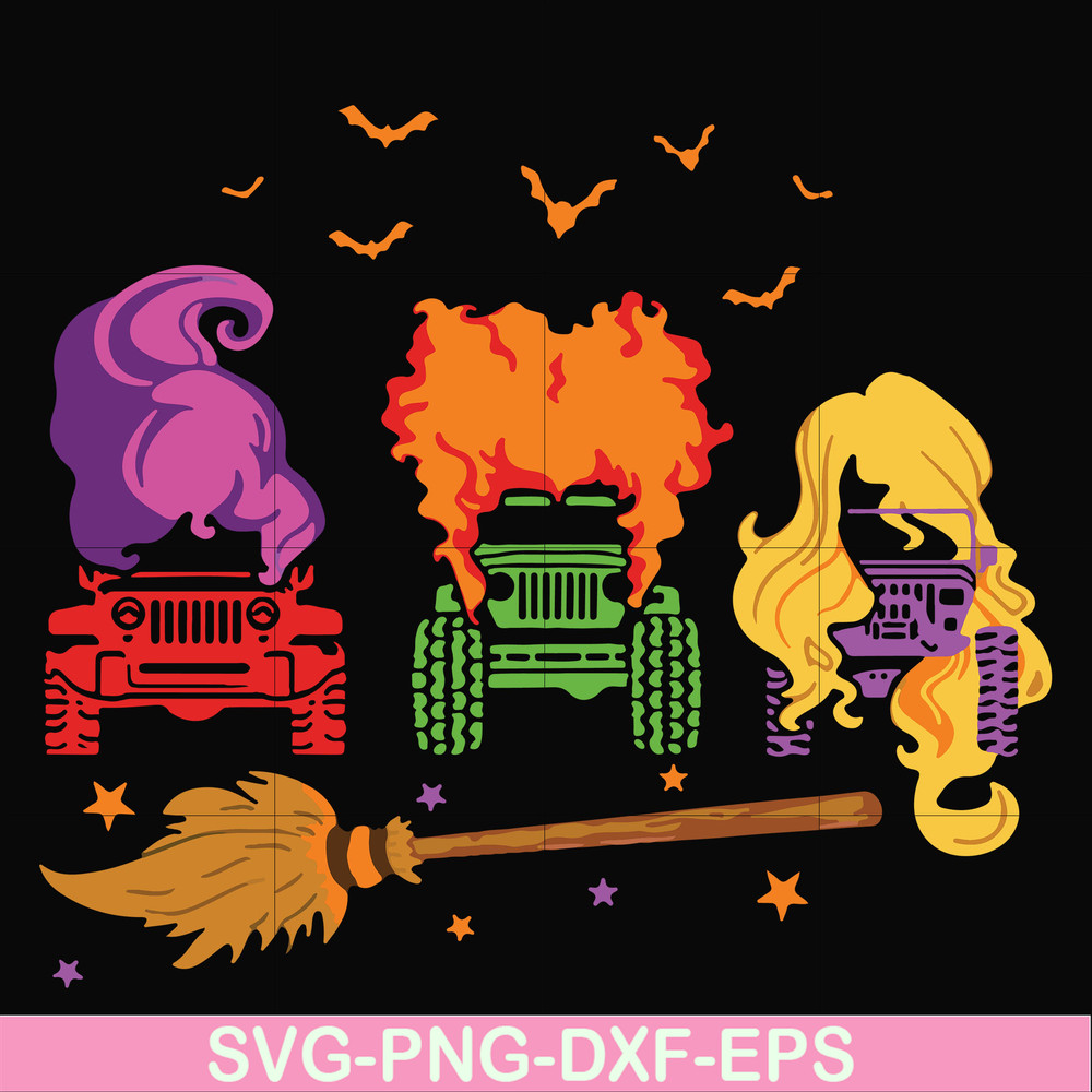 HLW23072010-Witch car svg, halloween svg, png, dxf, eps digital file HLW2307210.jpg