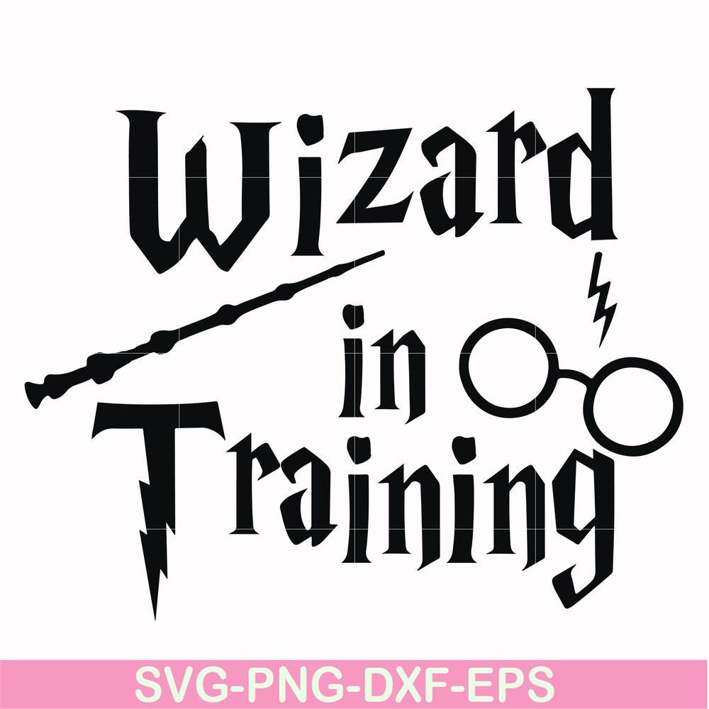 HRPT0001-Wizard in training svg, png, dxf, eps file HRPT0001.jpg