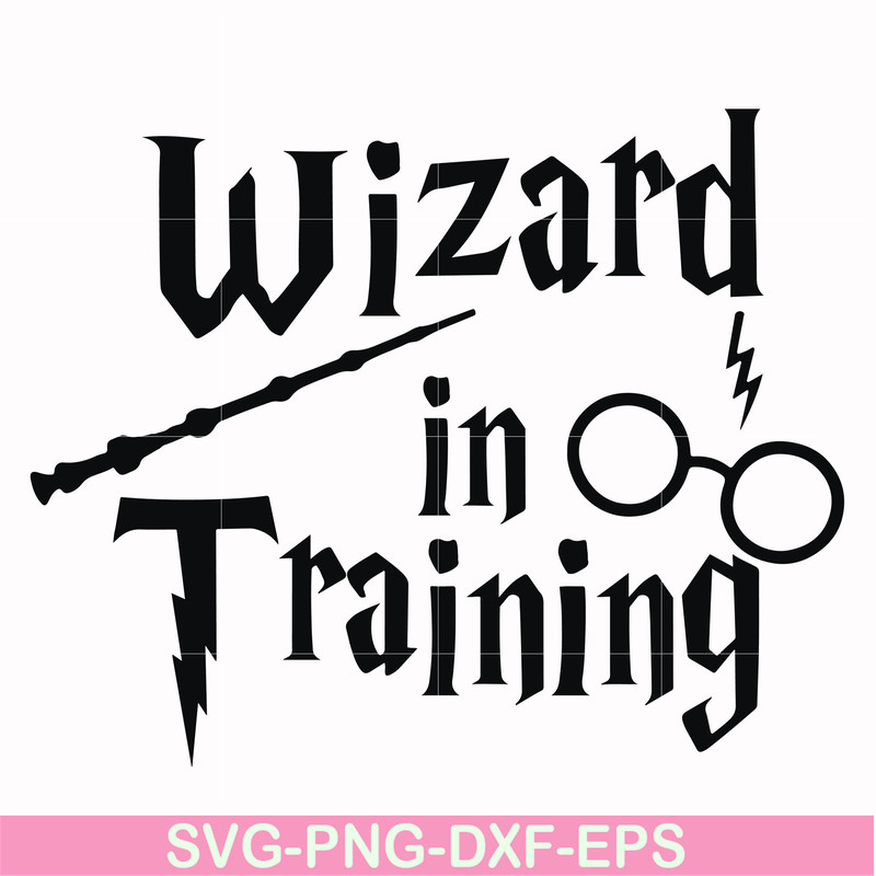 HRPT0001-Wizard in training svg, png, dxf, eps file HRPT0001.jpg
