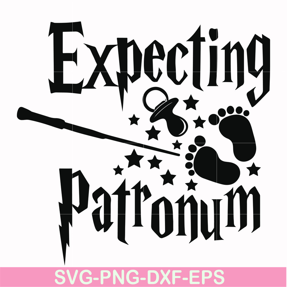 HRPT00039-Expecting patronum svg, png, dxf, eps file HRPT00039.jpg