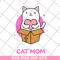 MTD04042109-Cat mom svg, Mother's day svg, eps, png, dxf digital file MTD04042109.jpg