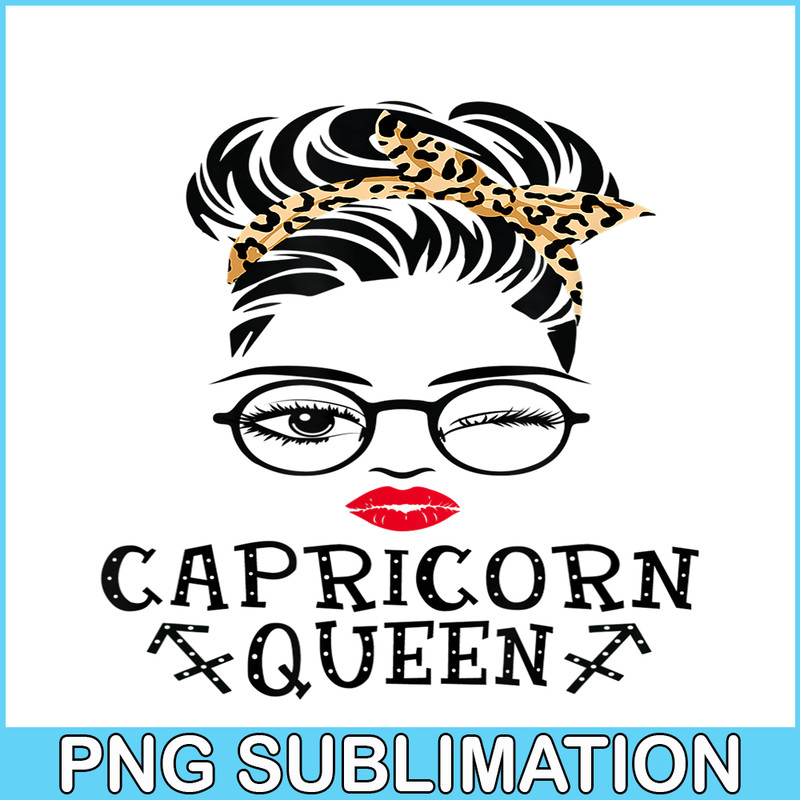 CPB28102332-Capricorn Queen PNG Woman Face Wink Eyes PNG Lady Face PNG.png