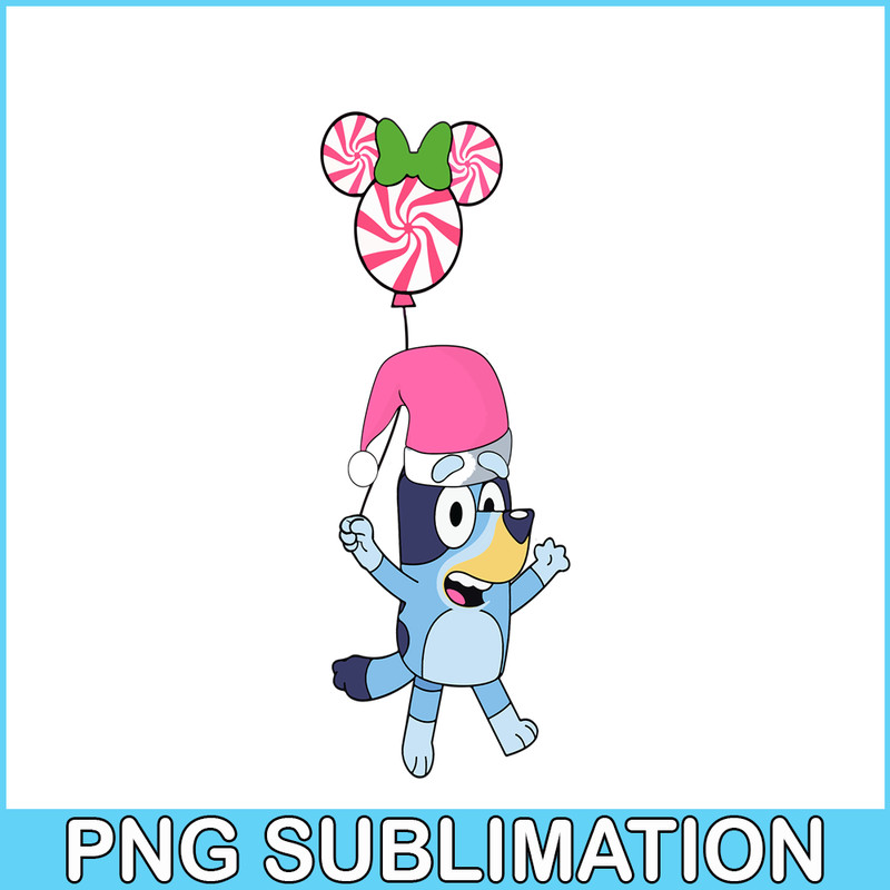 CRM13112311-Bluey And Mickey Balloon PNG, Christmas Time PNG, Bluey Happy PNG.png