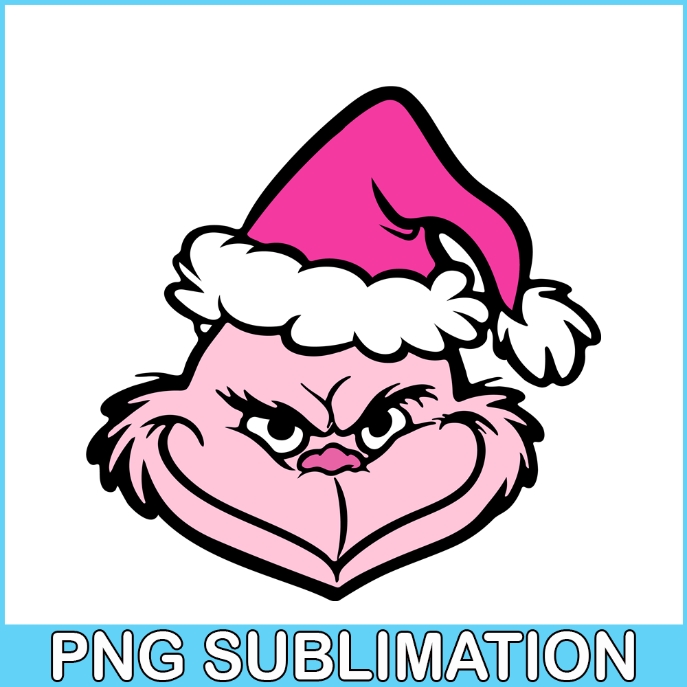 CRM13112350-Pink Grinch SVG PNG DXF EPS JPG, Grinch In Pink SVG, Pink Christmas SVG.png