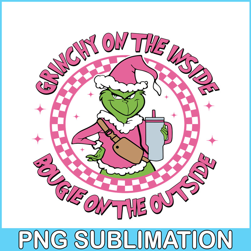 CRM13112353-Grinch On The Inside SVG PNG DXF EPS JPG, Bougie On The Outside SVG, Fashion Grinch SVG.png