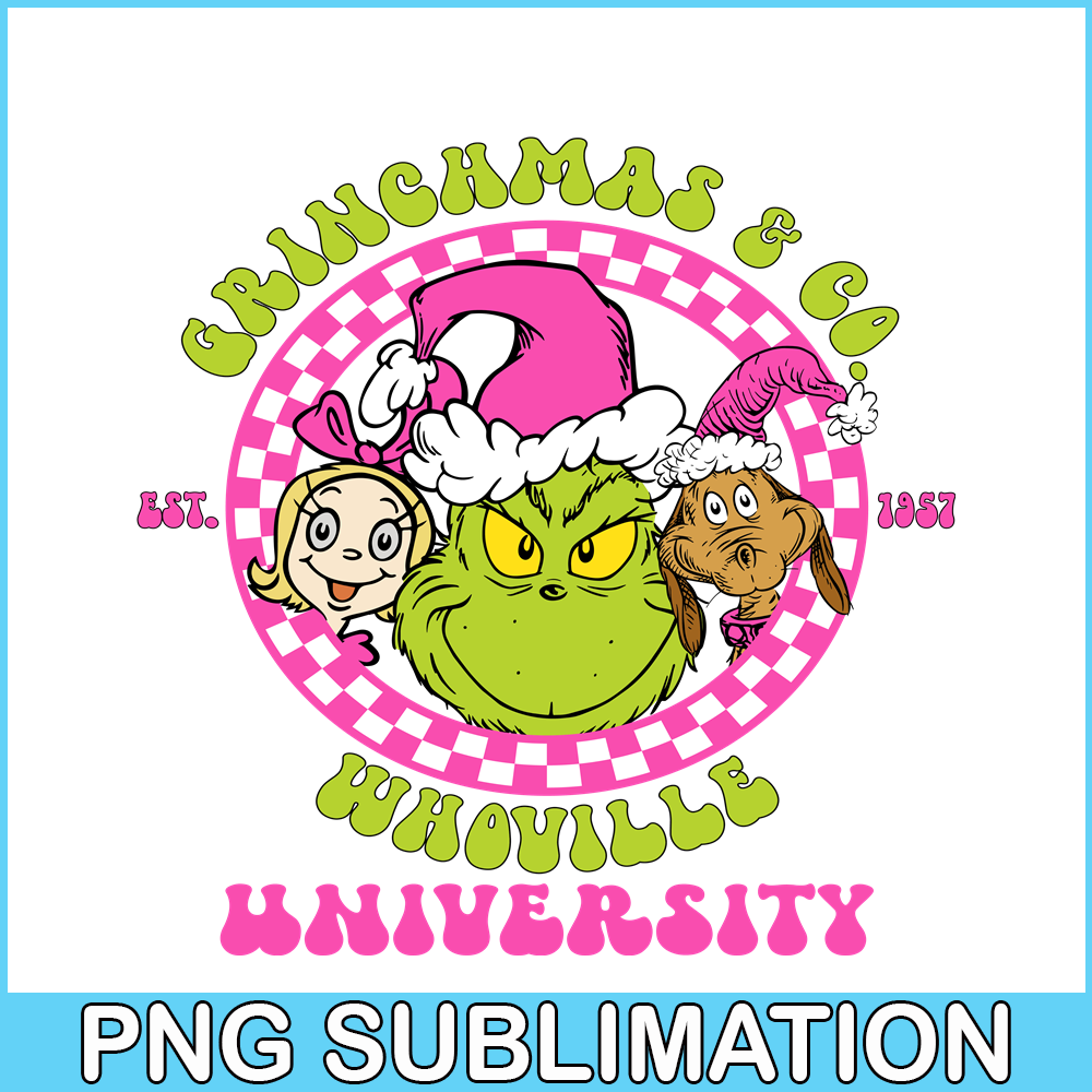 CRM13112359-Grinchmas And Co SVG PNG DXF EPS JPG, Whoville University SVG, Grinch SVG.png