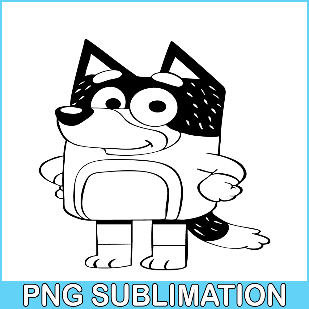 BL22112322-Bluey Black And White SVG PNG DXF EPS Bluey SVG Bluey Movie SVG.png
