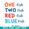DR00089-One fish two fish red fish blue fish svg, png, dxf, eps file DR00089.jpg