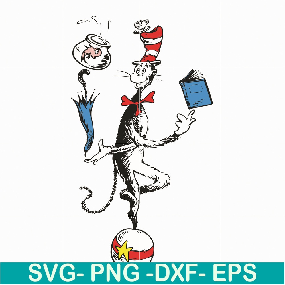 DR05012132-Cat In The Hat You Are The Best Quotes You svg, dr svg, png, dxf, eps file DR05012132.jpg