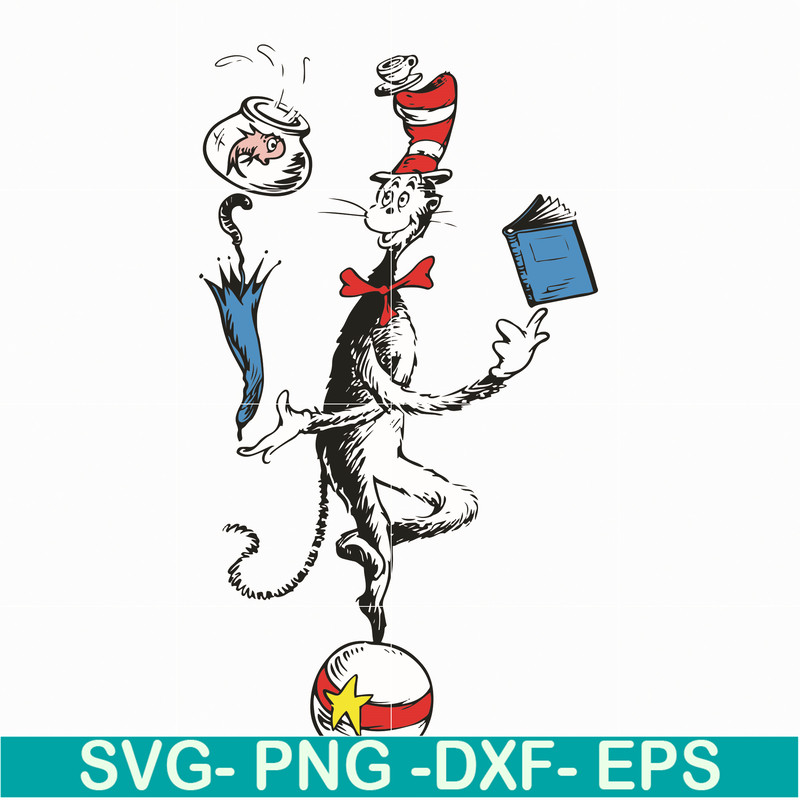 DR05012132-Cat In The Hat You Are The Best Quotes You svg, dr svg, png, dxf, eps file DR05012132.jpg
