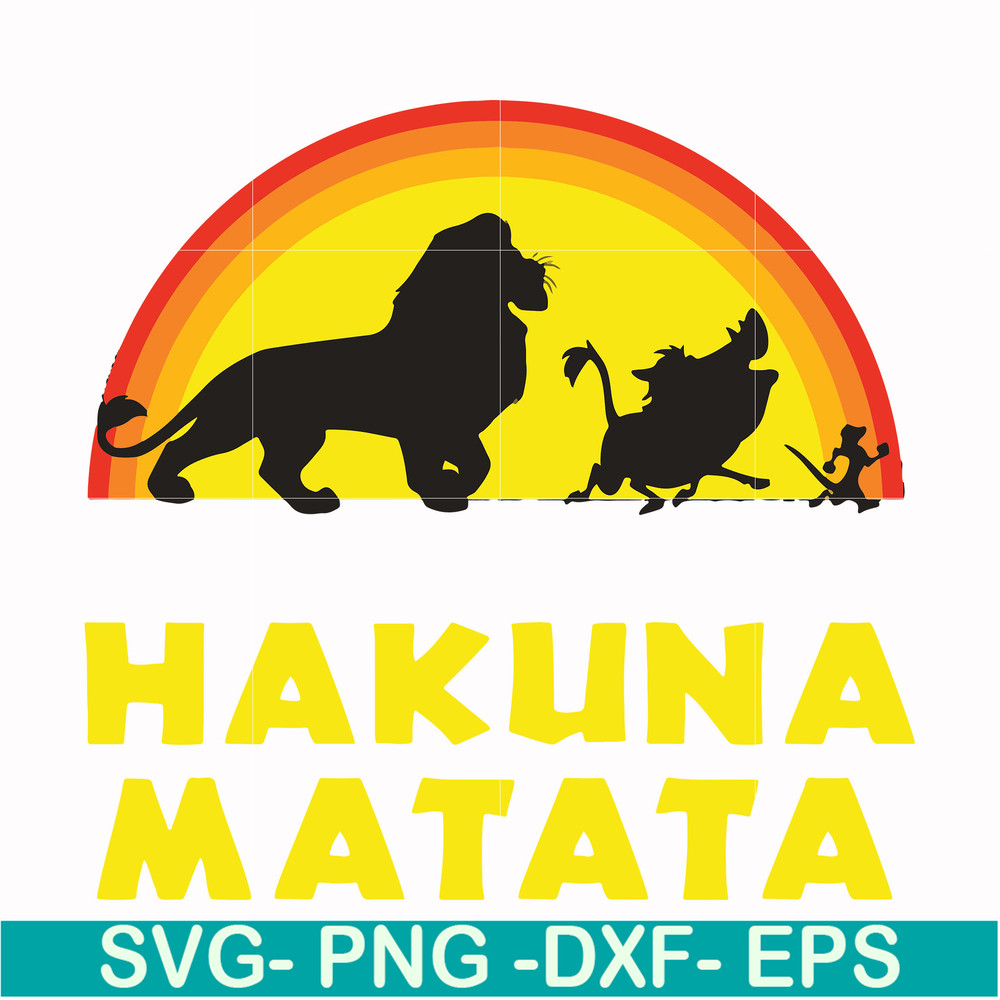 FN000158-Hakuna Matata svg, png, dxf, eps file FN000158.jpg