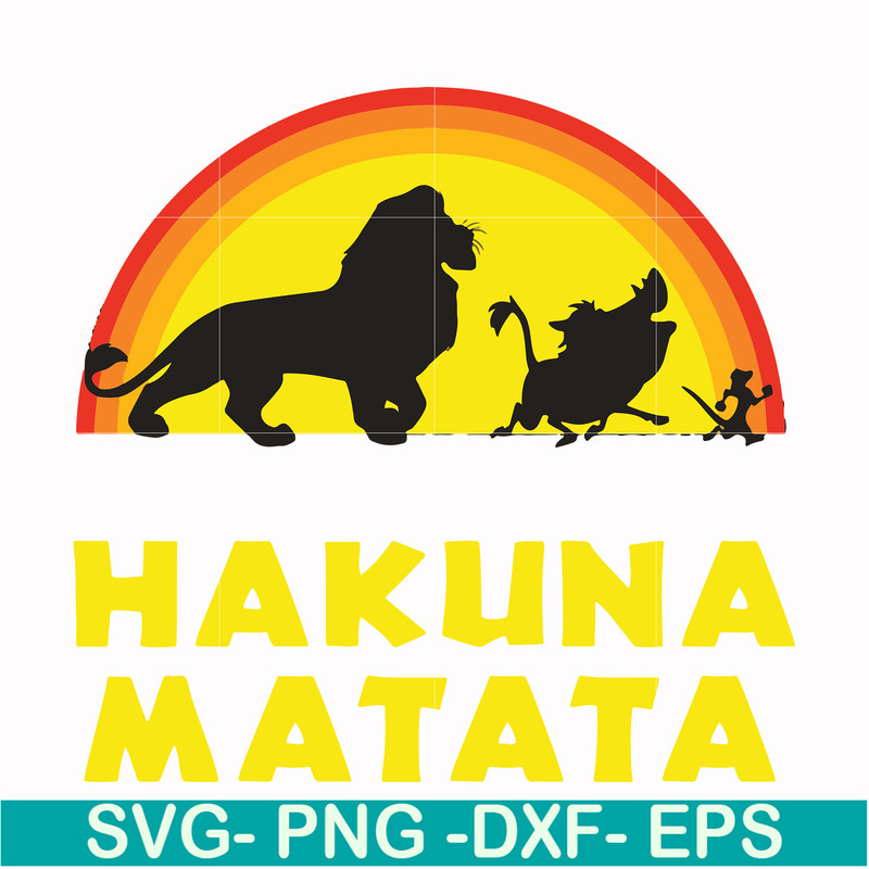 FN000158-Hakuna Matata svg, png, dxf, eps file FN000158.jpg