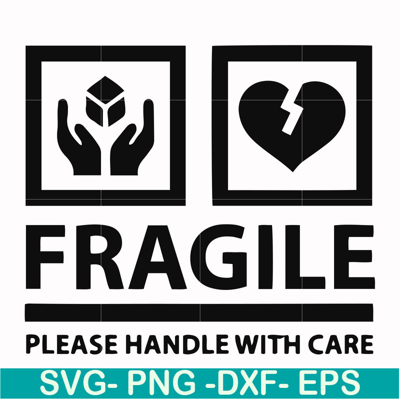 FN000566-Fragile please handle with care svg, png, dxf, eps file FN000566.jpg