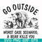 FN000874-Go outside worst case scenario a bear kills you svg, png, dxf, eps file FN000874.jpg