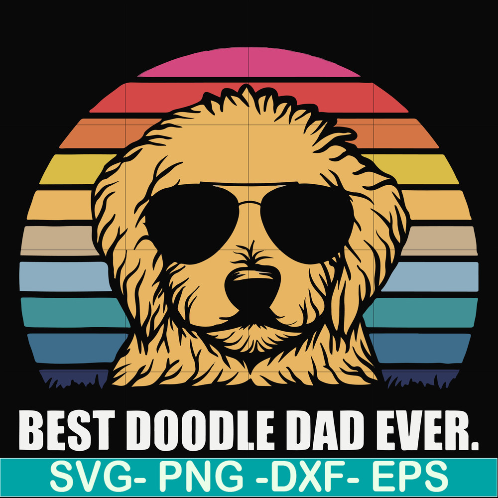 FN000966-Best doodle dad ever svg, png, dxf, eps file FN000966.jpg