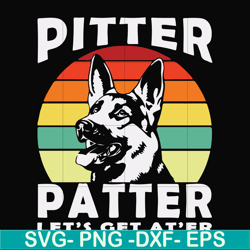 pitter patter let's get at'er svg, png, dxf, eps file fn000977
