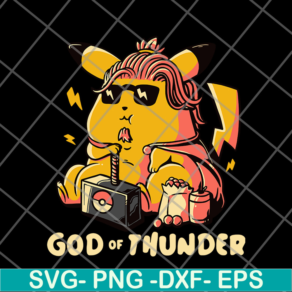 FN12062101- Pikachu God Of Thunder svg, png, dxf, eps digital file FN12062101.jpg