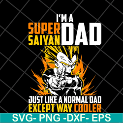 im a super saiyan dad svg, fathers day svg, png, dxf, eps digital file ftd03052104