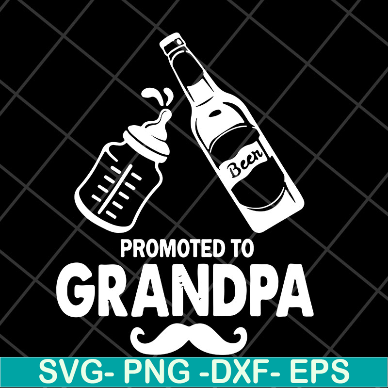 FTD04052103-Promoted to grandpa svg, Fathers day svg, png, dxf, eps digital file FTD04052103.jpg