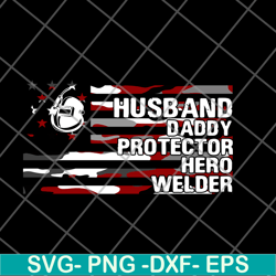 american flag husband daddy svg, png, dxf, eps digital file ftd04062114