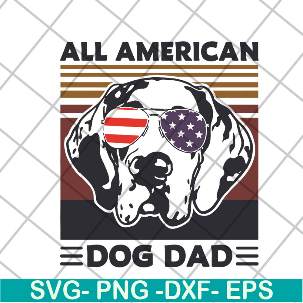 FTD06052116-All American Dog Dad svg, png, dxf, eps digital file FTD06052116.jpg