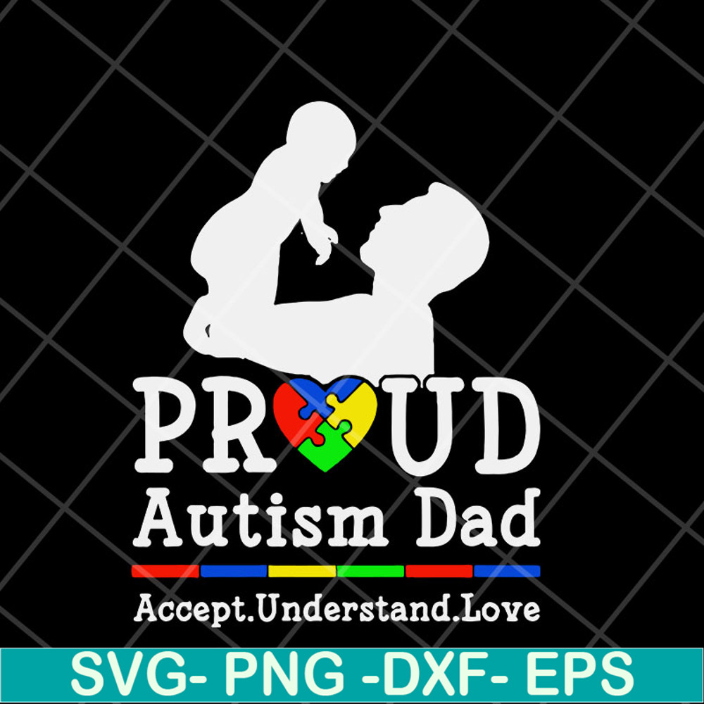 FTD07052110-pround autism dad svg, png, dxf, eps digital file FTD07052110.jpg