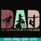 FTD1-Dad the lineman the myth the legend svg, png, dxf, eps, digital file FTD1.jpg
