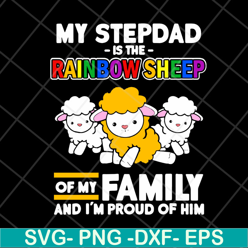 FTD13052130-My stepdad is rainbow sheep of family svg, png, dxf, eps digital file FTD13052130.jpg